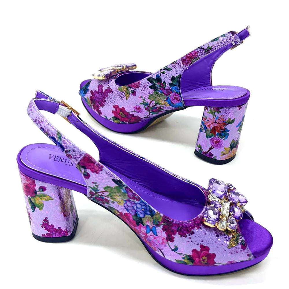 Italian Style Evening Party shoes And Bag Set TYR543