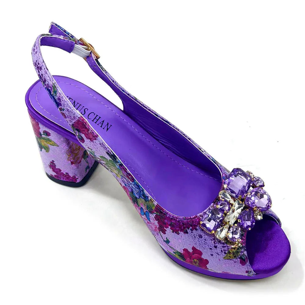 Italian Style Evening Party shoes And Bag Set TYR543