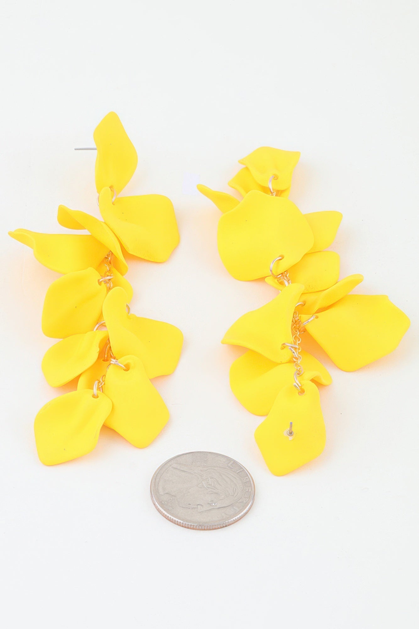 Bright Petal Blossom Drop Earrings